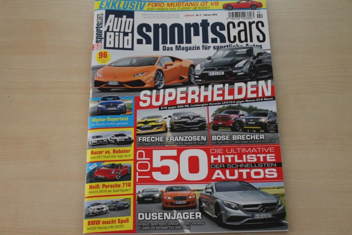 Deckblatt Auto Bild Sportscars (02/2015)